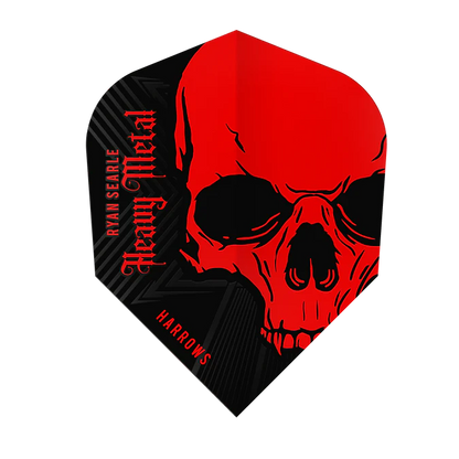 Harrows Ryan Searle Heavy Metal Red 100 micron No6 Dart Flights