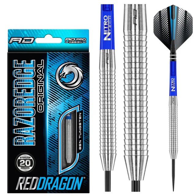 Red Dragon Razor Edge 85% Tungsten Steel Tip Dart Set