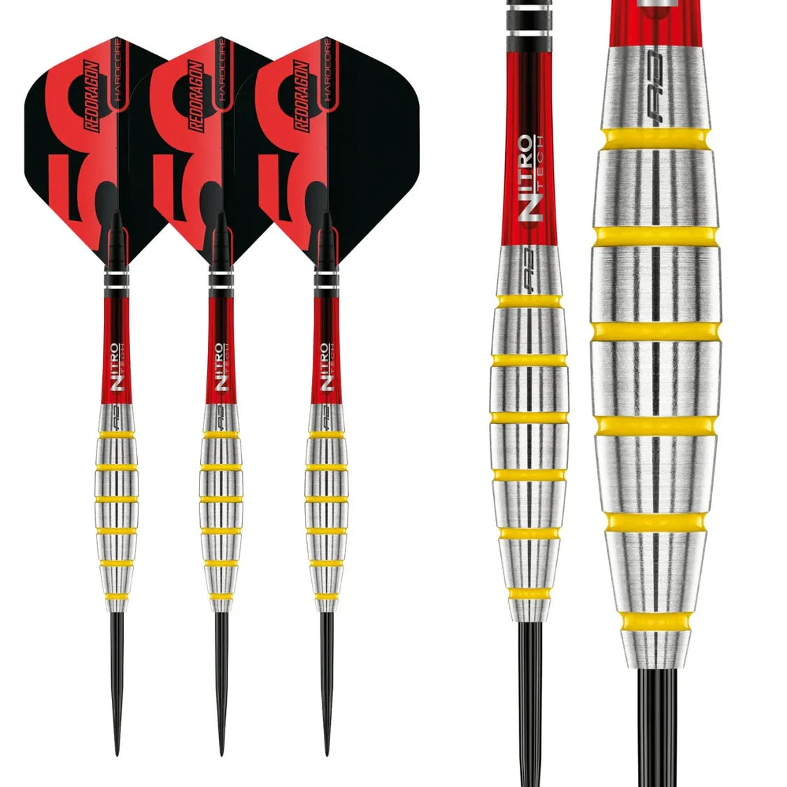 Red Dragon 50 Anniversary Chunky Stumpy 3 85% Tungsten Steel Tip Dart Set