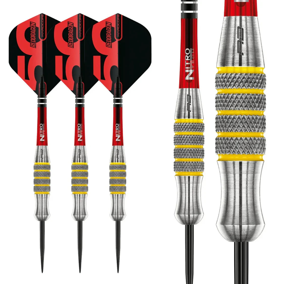 Red Dragon 50 Anniversary Chunky Stumpy 7 85% Tungsten Steel Tip Dart Set