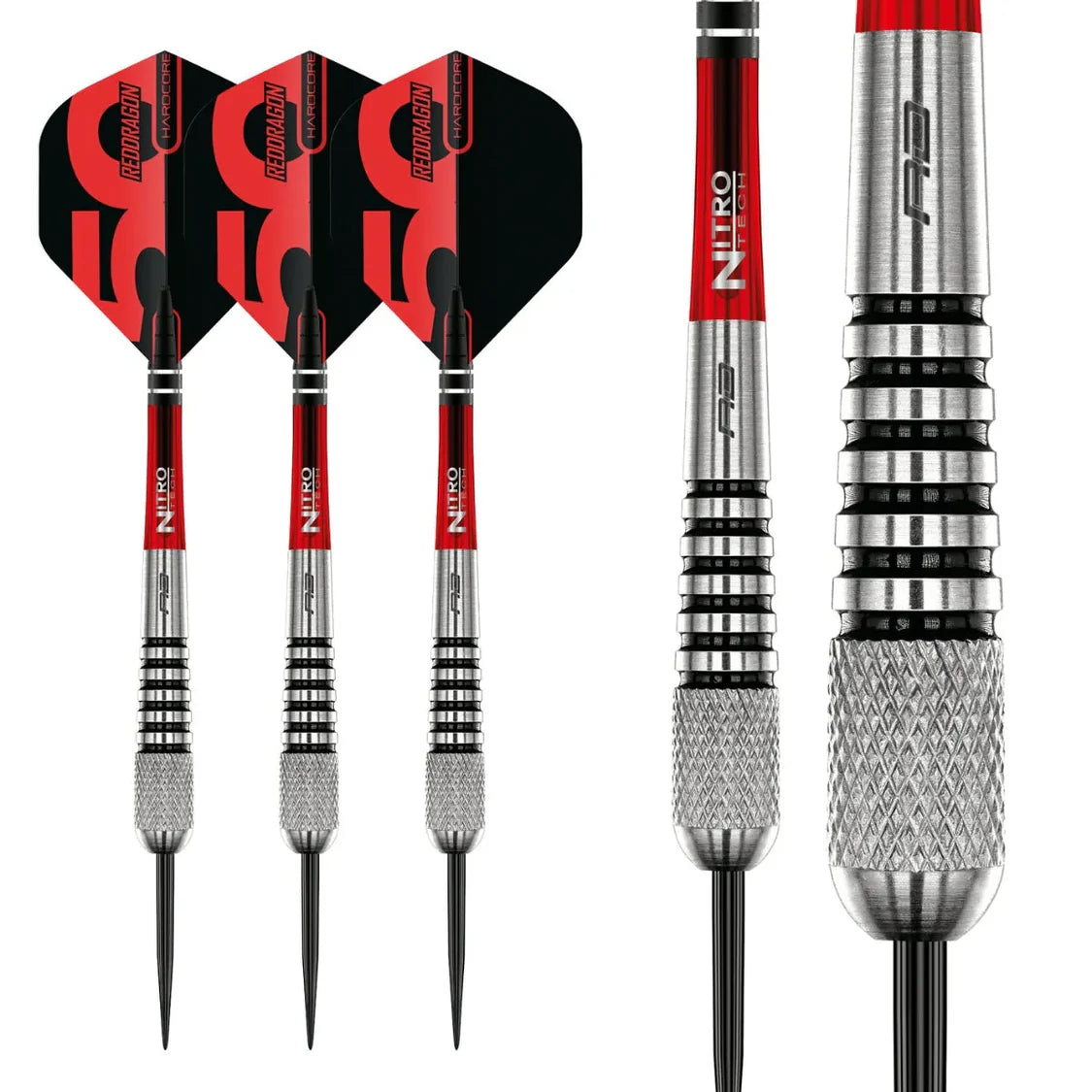 Red Dragon 50 Anniversary Flightmaster Torpedo 2 80% Tungsten Steel Tip Dart Set