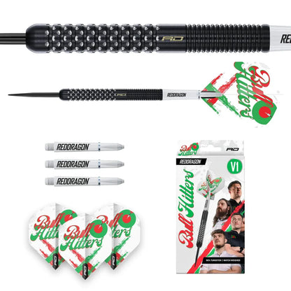 Red Dragon Bullhitters 90% Tungsten Steel Tip Dart Set