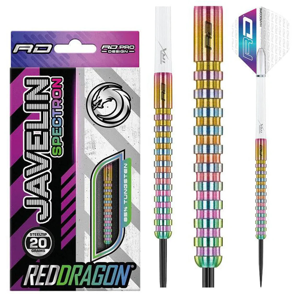 Red Dragon Javelin Spectron 85% Tungsten Steel Tip Dart Set