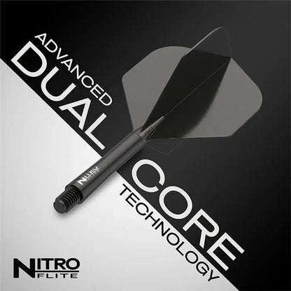 Red Dragon Nitro Flite Black Shaft and Black Flight