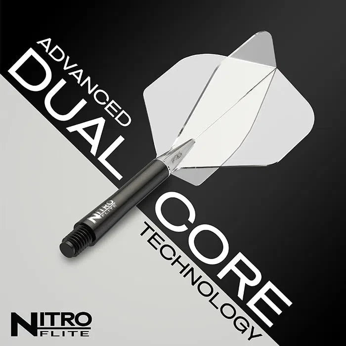 Red Dragon Nitro Flite Black Shaft and Clear Flight