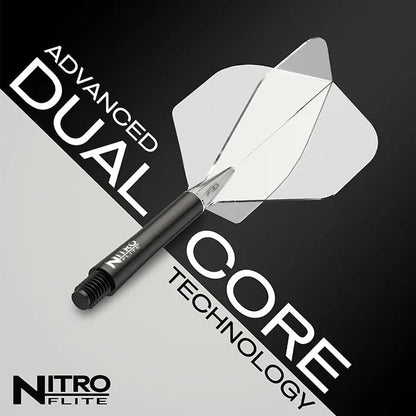 Red Dragon Nitro Flite Black Shaft and Clear Flight