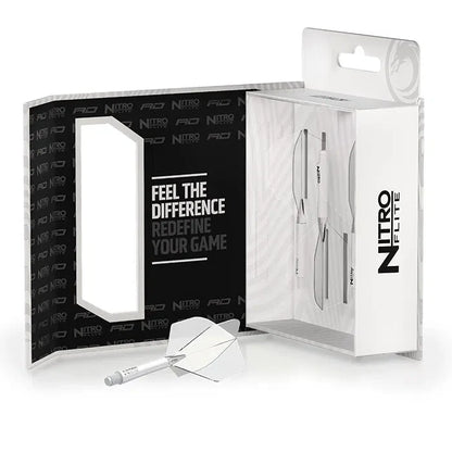 Red Dragon Nitro Flite White Shaft and Clear Flight