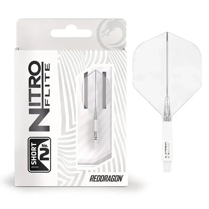 Red Dragon Nitro Flite White Shaft and Clear Flight