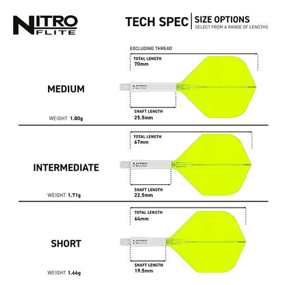 Red Dragon Nitro Flite White Shaft and Yellow Flight