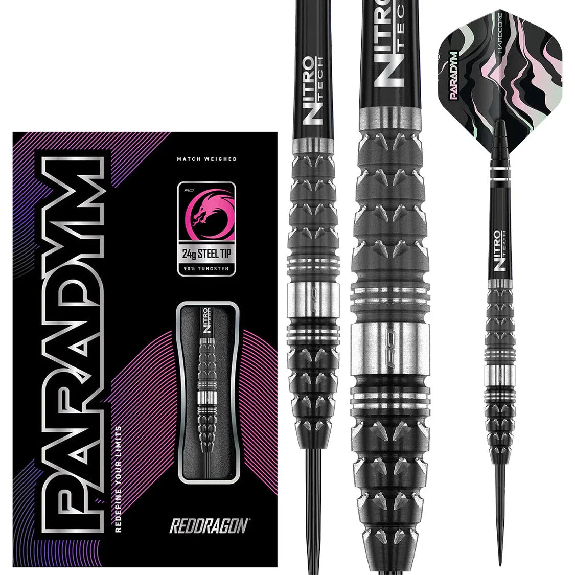 Red Dragon Paradym Torpedo 90% Tungsten Steel Tip Dart Set