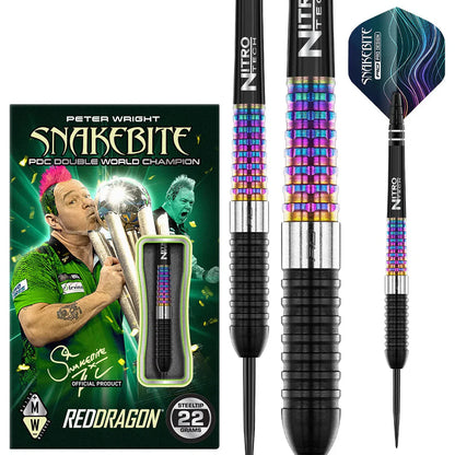 Red Dragon Peter Wright Corra 90% Tungsten Steel Tip Dart Set