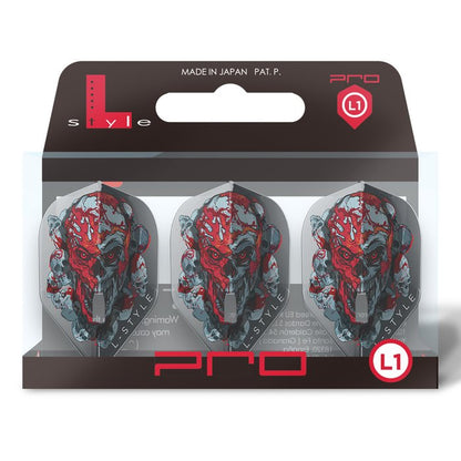 L-Style L1PRO Ryan Searle V4 Clear Black Flights