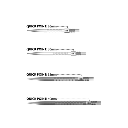 Harrows Silver HM Grip Quick Points