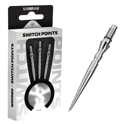 Winmau Groove Silver Effect Switch Point
