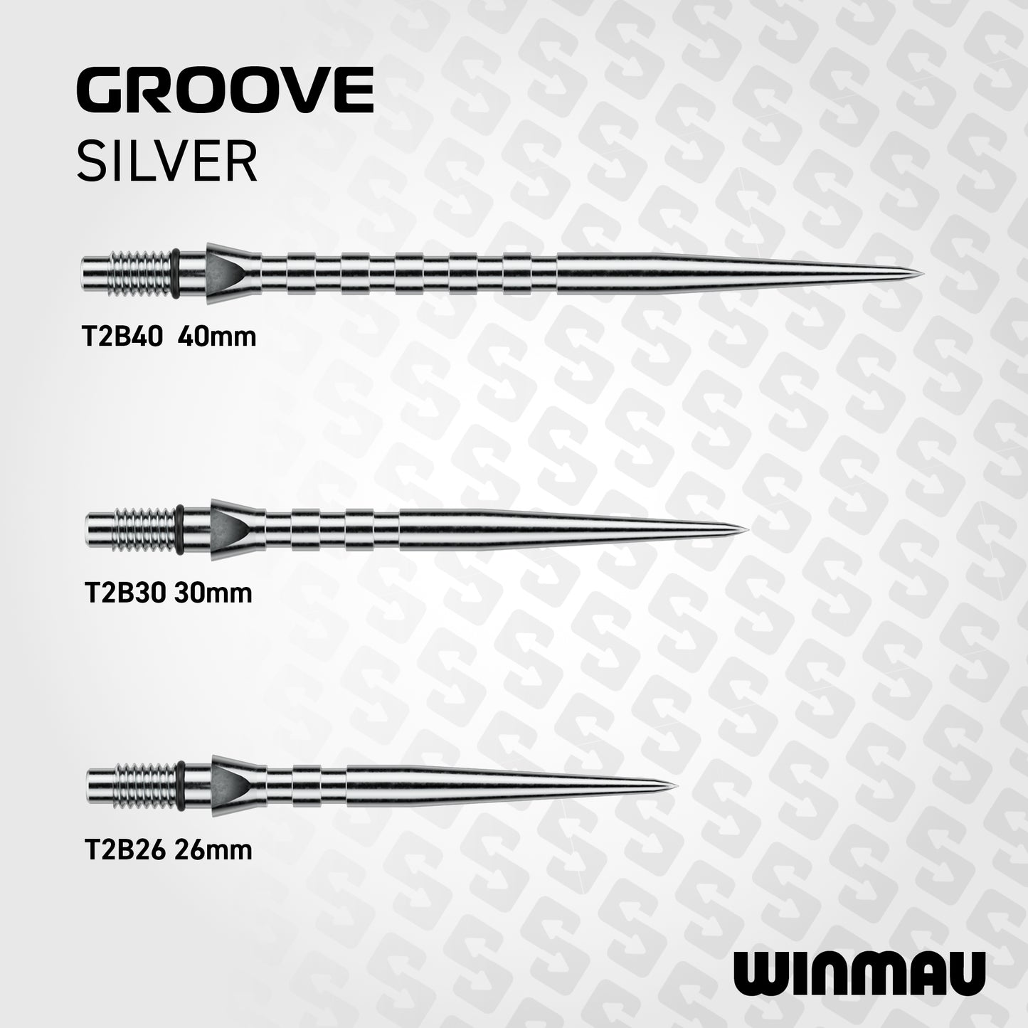 Winmau Groove Silver Effect Switch Point