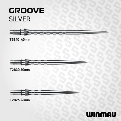 Winmau Groove Silver Effect Switch Point
