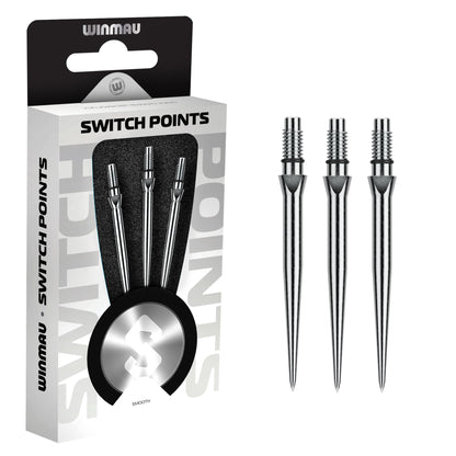 Winmau Smooth Silver Effect Switch Point
