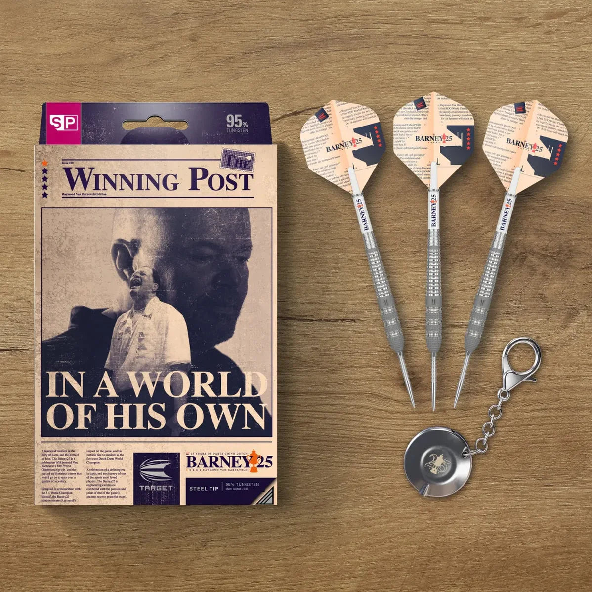 Target RVB Barney 25 95% Tungsten Swiss Point Steel Tip Dart Set