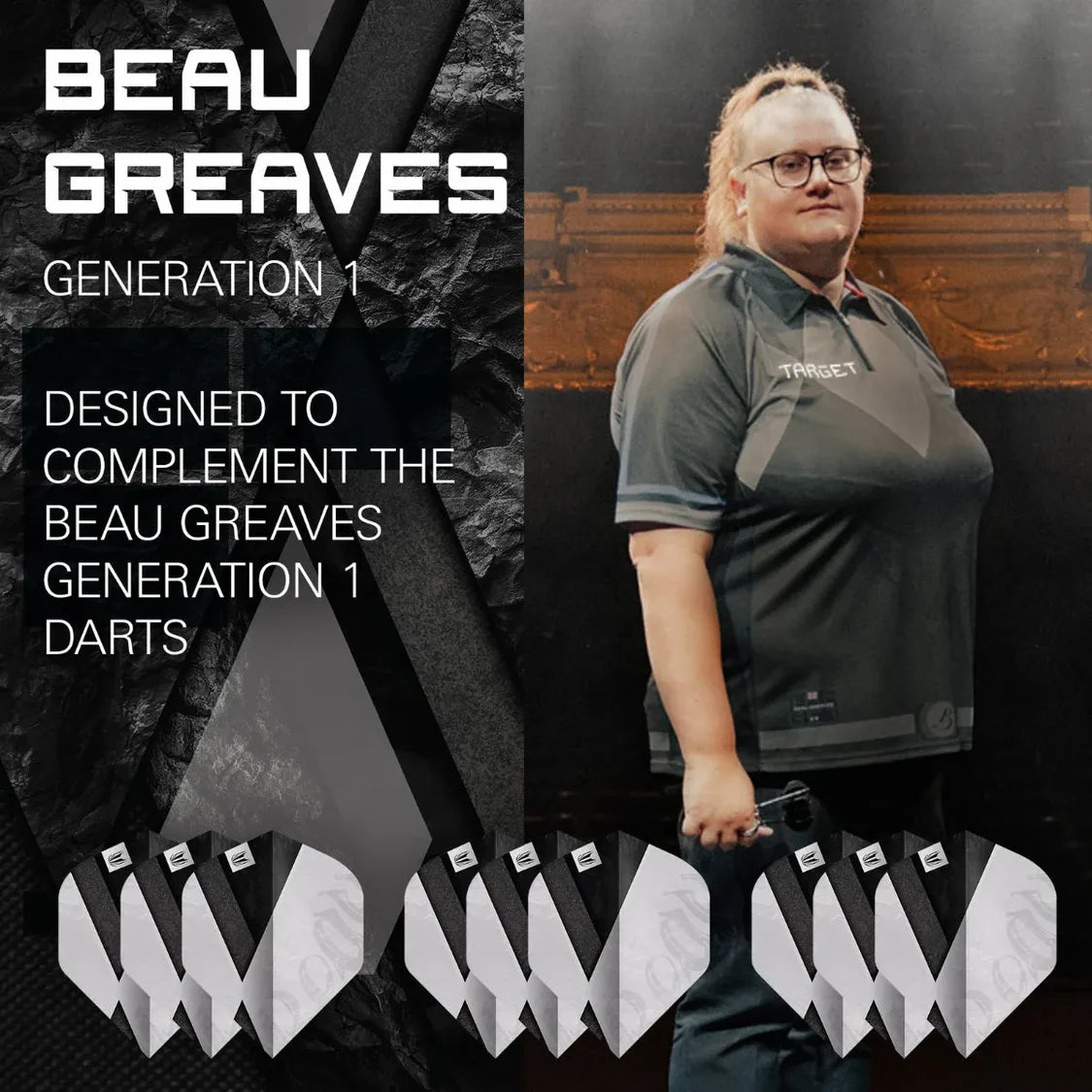 Target Beau Greaves G1 90% Tungsten Steel Tip Dart Set