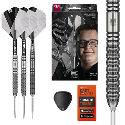 Target Beau Greaves G1 90% Tungsten Steel Tip Dart Set