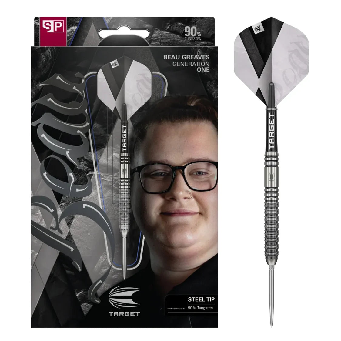 Target Beau Greaves G1 90% Tungsten Steel Tip Dart Set