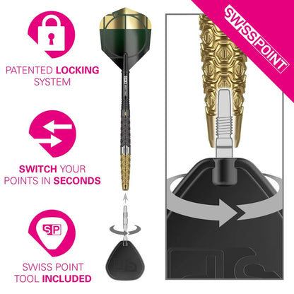 Target Cult Envy 01 90% Tungsten Swiss Point Steel Tip Dart Set