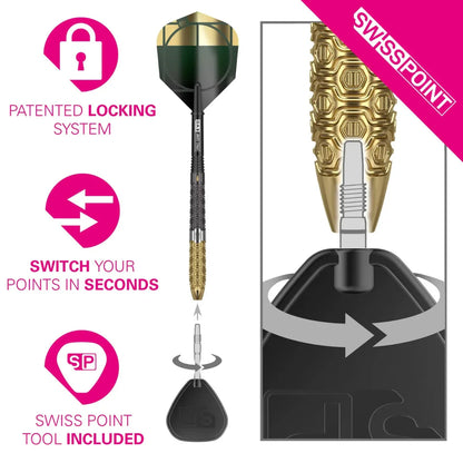 Target Cult Envy 02 90% Tungsten Swiss Point Steel Tip Dart Set