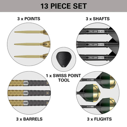 Target Cult Envy 02 90% Tungsten Swiss Point Steel Tip Dart Set