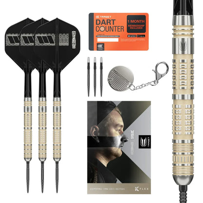 Target Dimitri Van Den Bergh 95K 95% Tungsten Swiss Point Steel Tip Dart Set