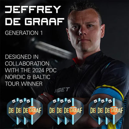 Target Jeffrey De Graaf G1 Pro Ultra No2 Dart Flights (x 3 Sets)