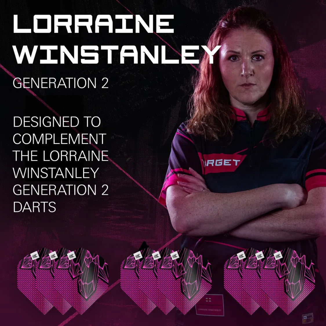 Target Lorraine Winstanley G2 Pro Ultra No2 100 micron Dart Flights (3 Sets)