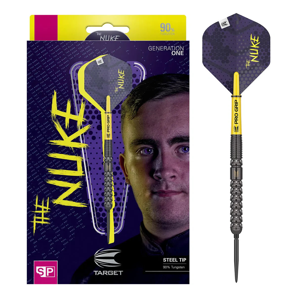 Target Luke Littler G1 90% Tungsten Swiss Point Steel Tip Dart Set