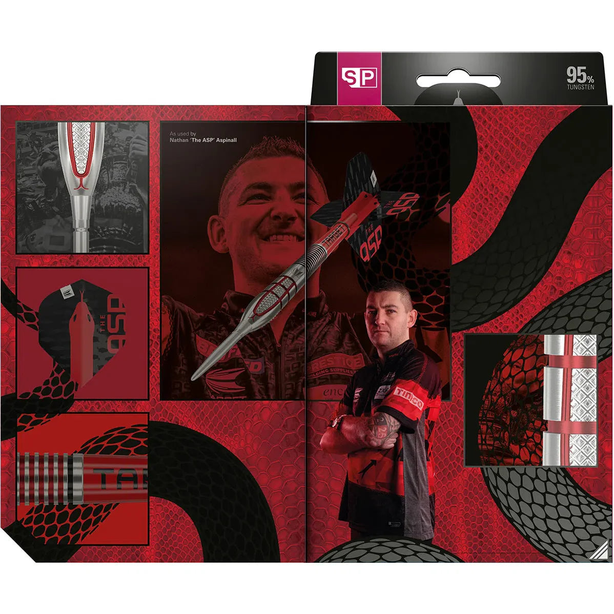 Target Nathan Aspinall G2 95% Tungsten Swiss Point Steel Tip Dart Set