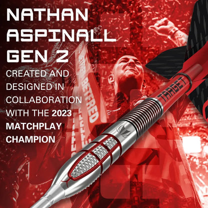 Target Nathan Aspinall G2 95% Tungsten Swiss Point Steel Tip Dart Set