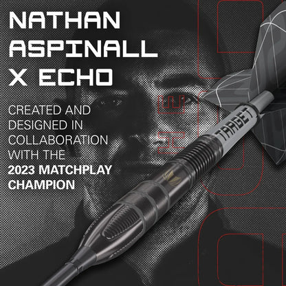 Target Nathan Aspinall x Echo 90% Tungsten Swiss Point Steel Tip Dart Set