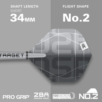 Target Nathan Aspinall x Echo 90% Tungsten Swiss Point Steel Tip Dart Set