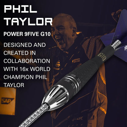 Target Phil Taylor Power 9Five G10 95% Tungsten Swiss Point Steel Tip Dart Set