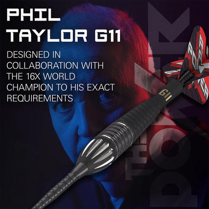 Target Phil Taylor Raw Power G11 95% Tungsten Swiss Point Steel Tip Dart Set