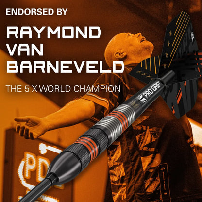 Target Raymond Van Barneveld 80% Tungsten Black Swiss Point Steel Tip Dart Set