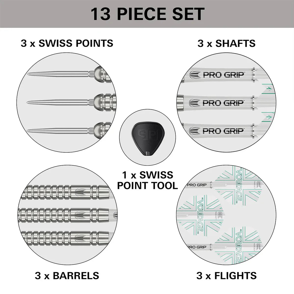 Target Rob Cross G1 90% Tungsten Swiss Point Steel Tip Dart Set