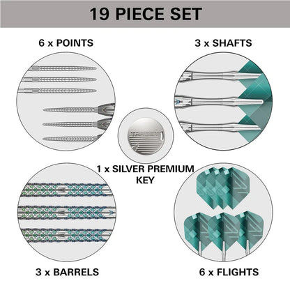 Target Rove 02 90% Tungsten Swiss Point Steel Tip Dart Set