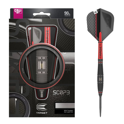 Target Scope 03 90% Tungsten Swiss Point Steel Tip Dart Set