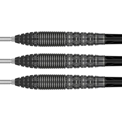 Target Japan Black Marque Phantom 90% Tungsten Swiss Point Steel Tip Dart Set
