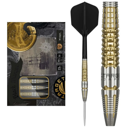 Target Japan Black Marque Warrior 90% Tungsten Swiss Point Steel Tip Dart Set