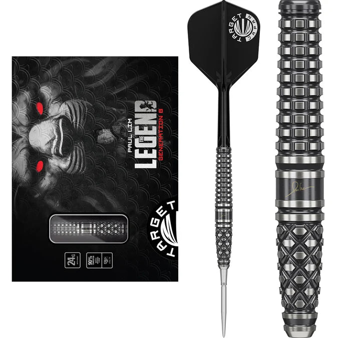 Target Japan Paul Lim The Legend Gen 8 90% Tungsten Swiss Point Steel Tip Dart Set