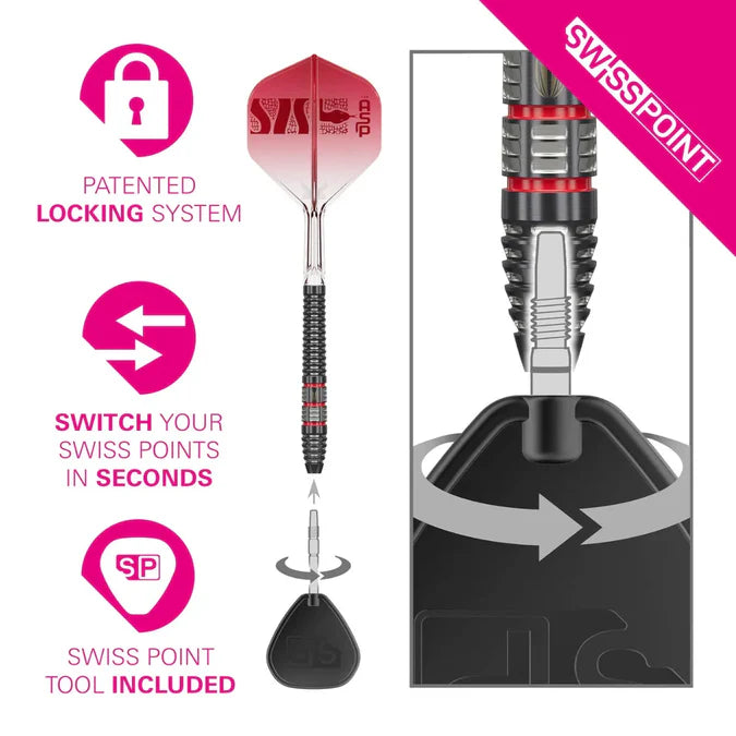 Target Nathan Aspinall 95K 95% Tungsten Swiss Point Steel Tip Dart Set