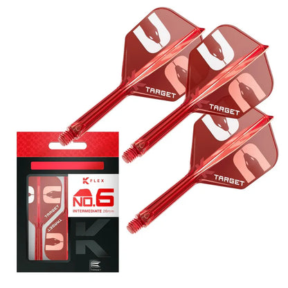 Target K-Flex Nathan Aspinall Red No6 Dart Flights