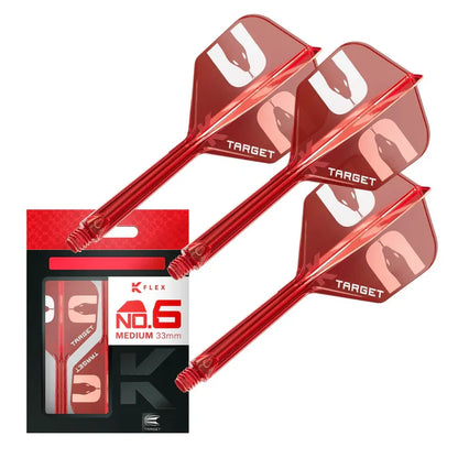 Target K-Flex Nathan Aspinall Red No6 Dart Flights