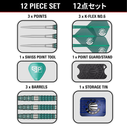 Target Japan The Miracle Mikuru Suzuki G7 95% Tungsten Swiss Point Steel Tip Dart Set