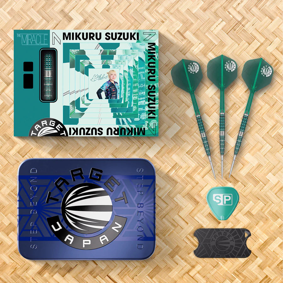 Target Japan The Miracle Mikuru Suzuki G7 95% Tungsten Swiss Point Steel Tip Dart Set